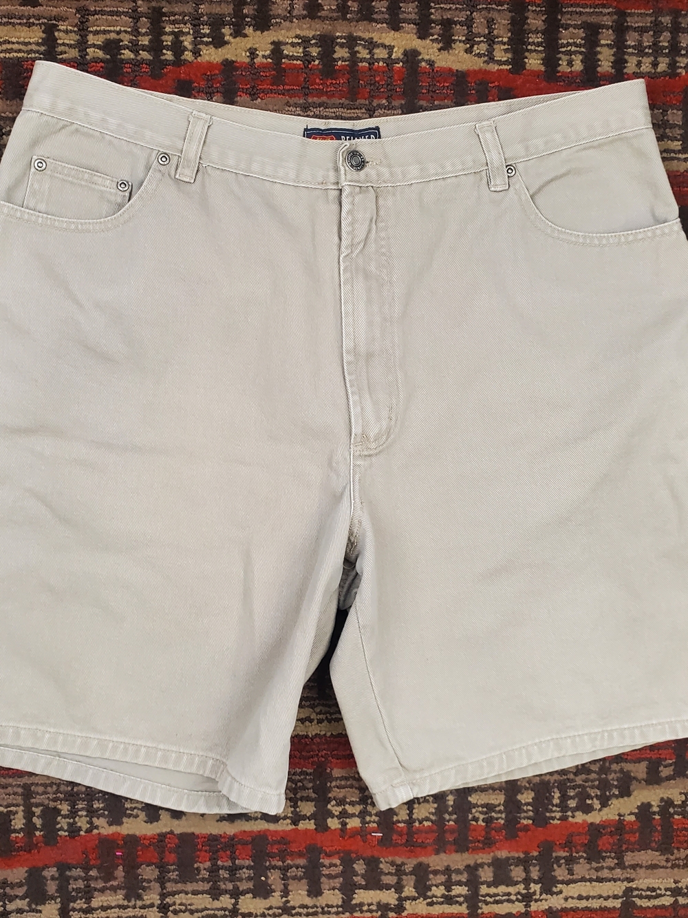Route 66 Men’s Shorts Size 40 Khaki Stone 100% Cotton Bermuda